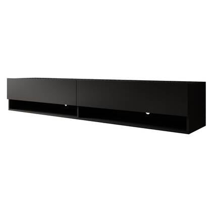 Meubella - TV-Meubel Asino - Mat Zwart - 180 cm