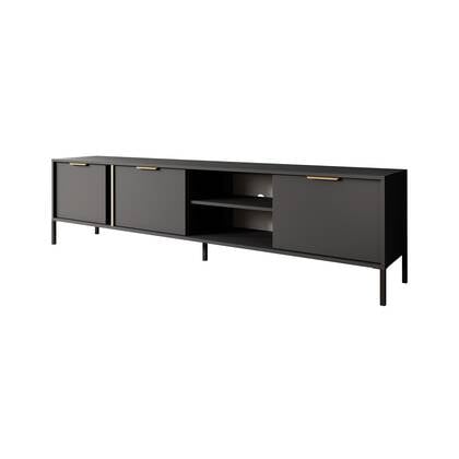 Meubella - TV-Meubel Loren - Antraciet - 203 cm