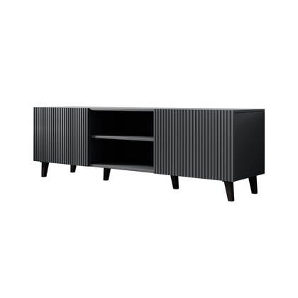 Meubella - TV-Meubel Vintar - Antraciet - 150 cm