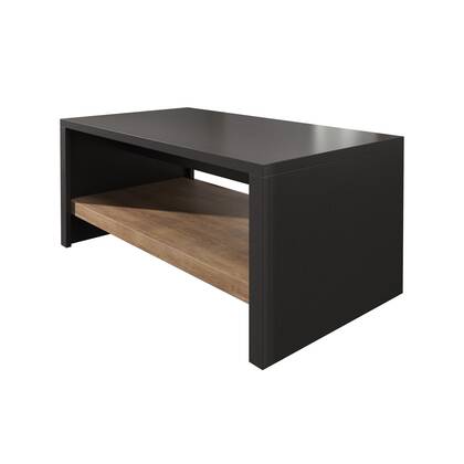 Meubella - Salontafel Monaco - Eiken - Grijs - 120 cm Bruin, Grijs