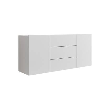 Meubella - Dressoir Asilento - Mat wit - 140 cm
