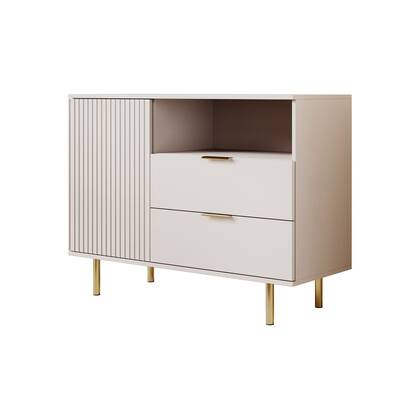 Meubella - Dressoir Nicola - Beige - 107 cm