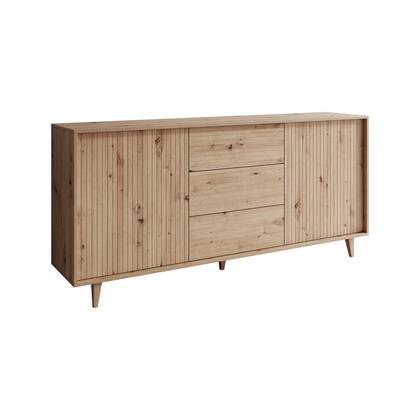 Meubella - Dressoir Fuzeta - Eiken - 180 cm Bruin