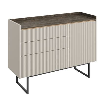 Meubella - Dressoir Linq - Beige - 118 cm