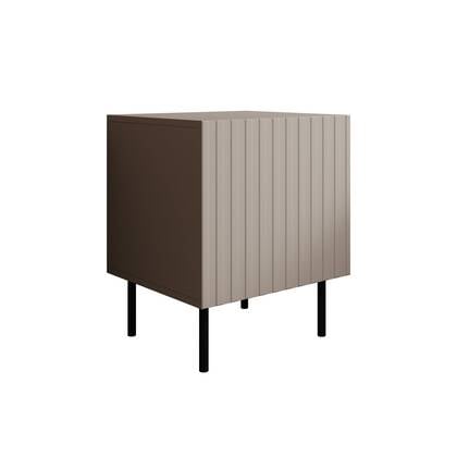 Meubella - Nachtkastje Alex - Beige - 45 cm - Set van 2