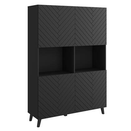 Meubella - Dressoir Pulse 2 - Zwart - 120 cm