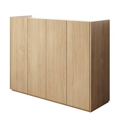 Meubella - Schoenenkast Encore - Eiken - 126 cm Bruin
