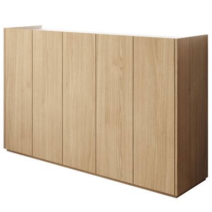 Meubella - Schoenenkast Encore - Eiken - 156 cm Bruin