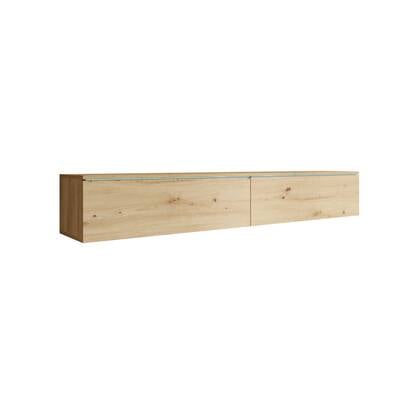 Meubella - TV-Meubel Dixon - Eiken 2 - 180 cm Bruin