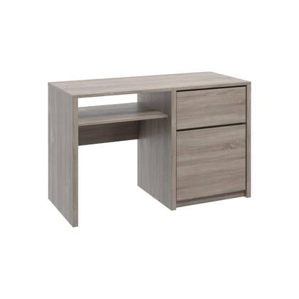 Meubella - Bureau Monaco - Truffel eiken - 120 cm Bruin