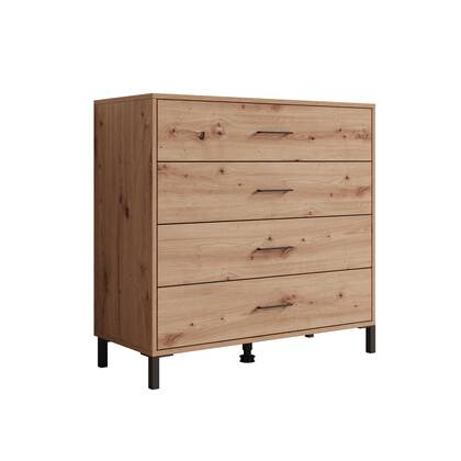 Meubella - Ladekast Vidor - Eiken - 93 cm Bruin