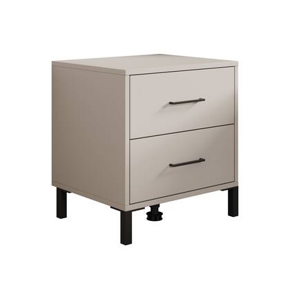 Meubella - Nachtkastje Vidor - Beige - 48 cm