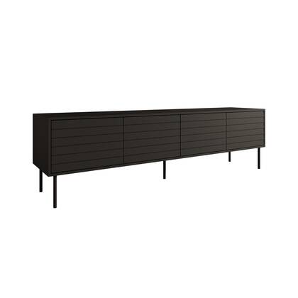 Meubella - TV-Meubel Cordoba - Zwart - 200 cm