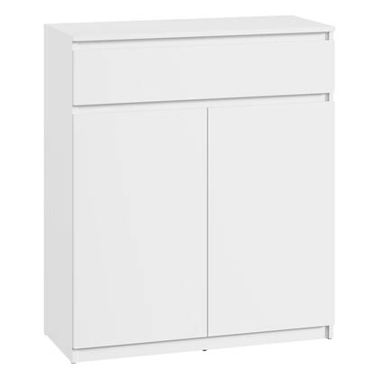Meubella - Schoenenkast Santiago - Wit - 92 cm - Met lade