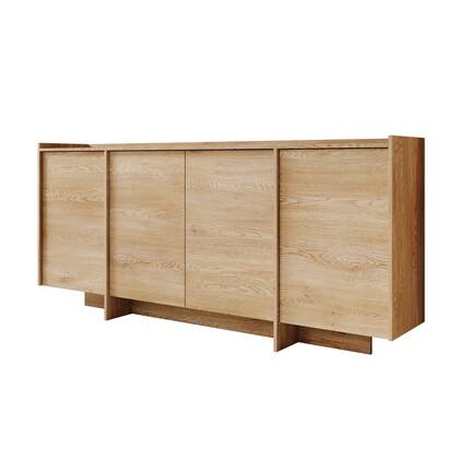 Meubella - Dressoir Jaxon - Eiken - 200 cm Bruin