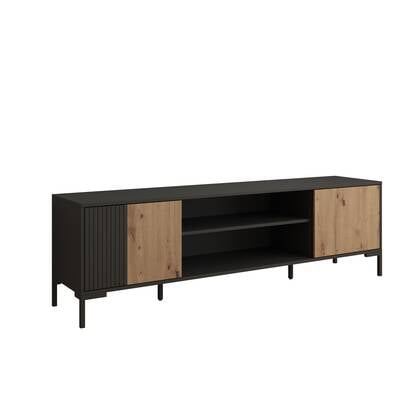 Meubella - TV-Meubel Molina - Zwart - 180 cm