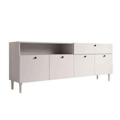 Meubella - Dressoir Darwin - Wit - 200 cm