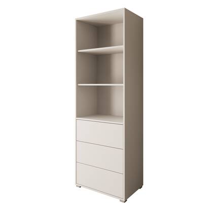 Meubella - Boekenkast Gideon - Wit - 60 cm