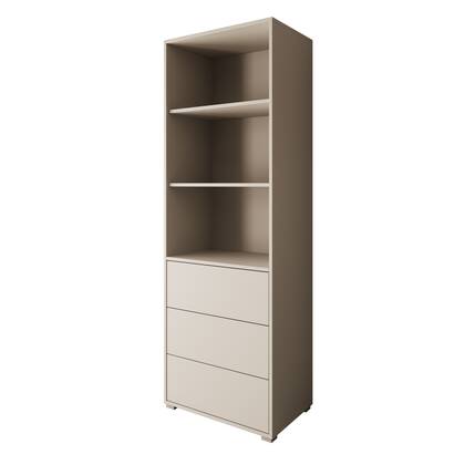Meubella - Boekenkast Gideon - Beige - 60 cm