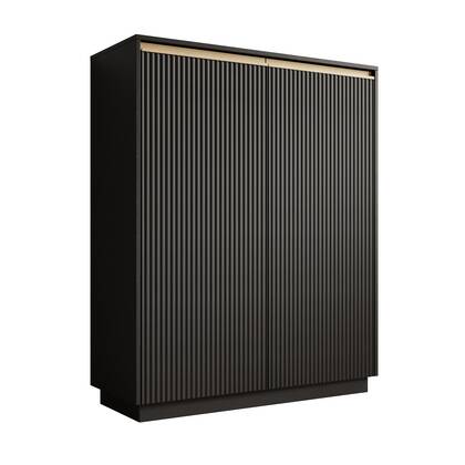 Meubella - Dressoir Remy 2 - Zwart - 104 cm
