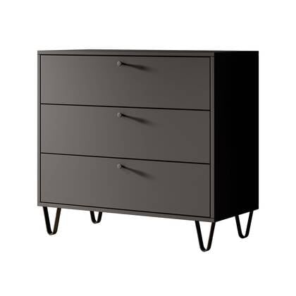 Meubella - Ladekast Apula - Antraciet - 84 cm