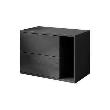 Meubella - Nachtkastje Bendigo - Antraciet - 57 cm