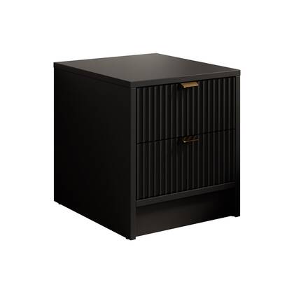 Meubella - Nachtkastje Tavares - Zwart - 35 cm