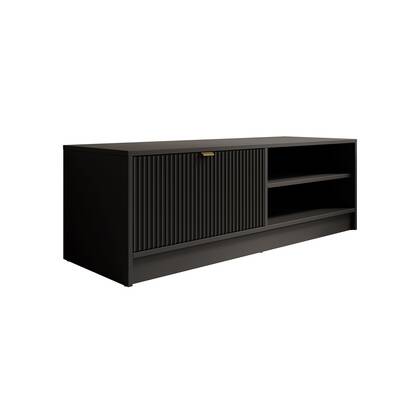 Meubella - TV-Meubel Tavares - Zwart - 120 cm