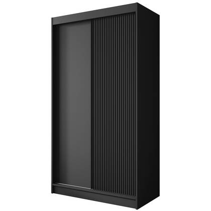 Meubella - Kledingkast Paraguay - Zwart - 120 cm