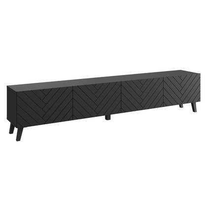 Meubella - TV-Meubel Pulse - Zwart - 190 cm