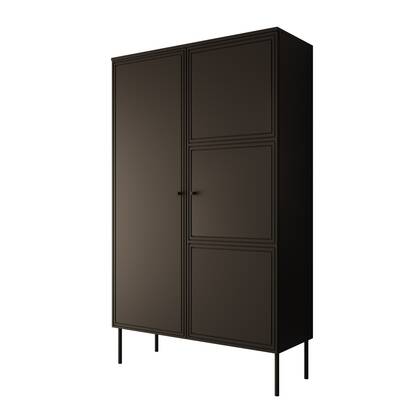 Meubella - Opbergkast Pierson - Zwart - 100 cm