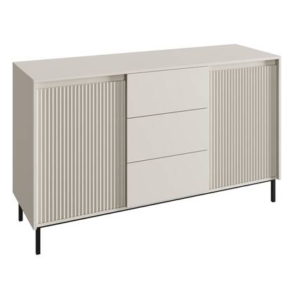 Meubella - Dressoir Orvana - Beige - 153 cm