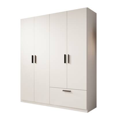 Meubella - Kledingkast Lillian - Wit - 180 cm