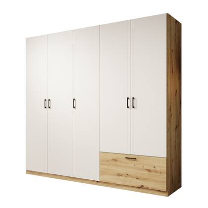 Meubella - Kledingkast Audrey - Wit - 225 cm