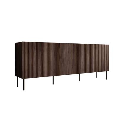 Meubella - Dressoir Tartagal - Donker eiken - 200 cm Bruin