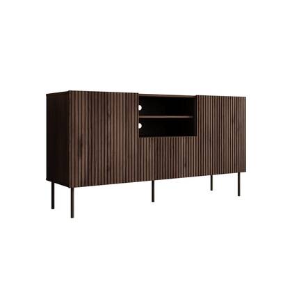 Meubella - Dressoir Tartagal - Donker eiken - 150 cm Bruin
