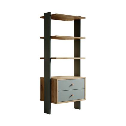 Meubella - Boekenkast Wally - Groen - 64 cm