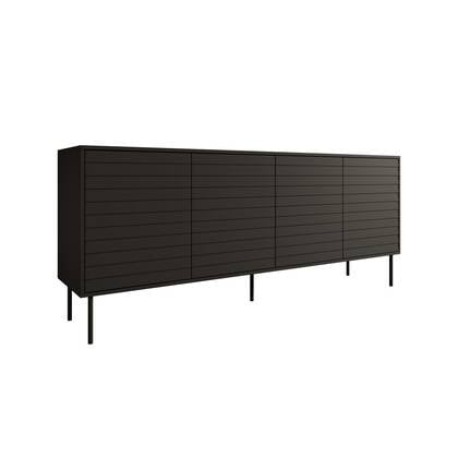Meubella - Dressoir Cordoba - Zwart - 200 cm