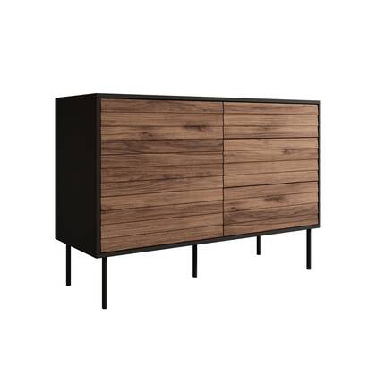 Meubella - Dressoir Cordoba - Eiken - 120 cm Bruin