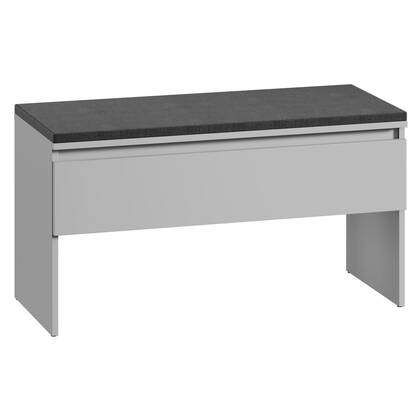 Meubella - Schoenenkast Santiago - Grijs - 92 cm - Met klep