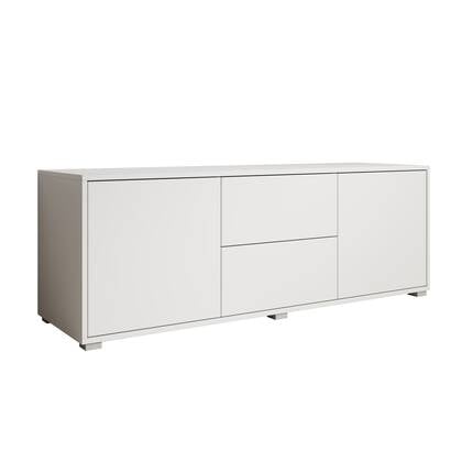 Meubella - TV-Meubel Gideon - Wit - 141 cm