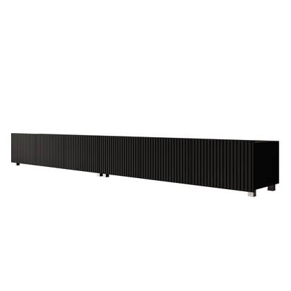 Meubella - TV-Meubel Kenderes - Zwart - 300 cm