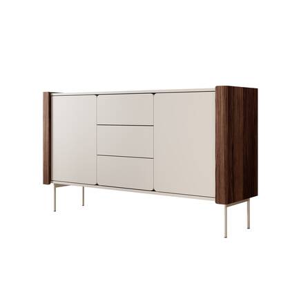 Meubella - Dressoir Lux - Beige - 141 cm