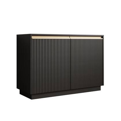 Meubella - Dressoir Remy - Zwart - 104 cm