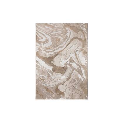Goossens Vloerkleed Marbled in Naturel (marbled) Bruin