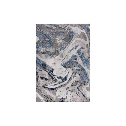 Goossens Vloerkleed Marbled in Navy (marbled) Blauw