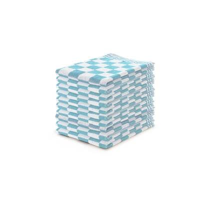 LINNICK Keukendoekset Blok 50x50cm - ice blue - set van 10 Blauw