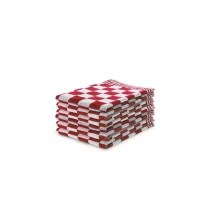 LINNICK Keukendoekset Blok 50x50cm - - set van 6 Rood