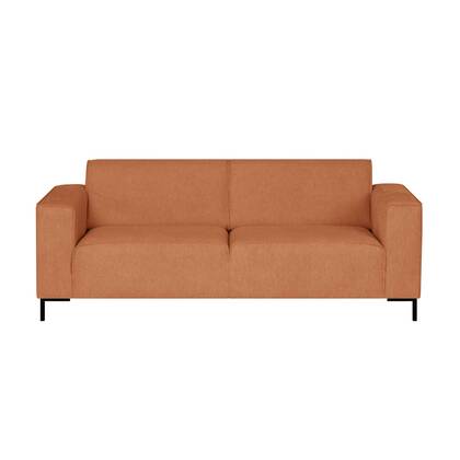 by fonQ Loft 2-zitsbank - Chenille - Roest Oranje