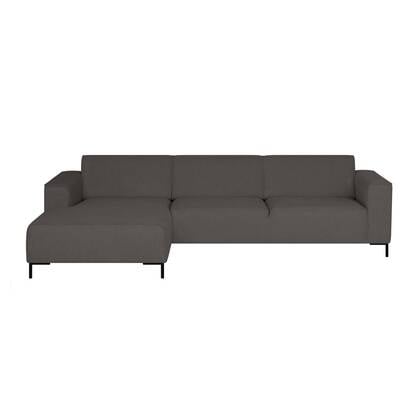 by fonQ Loft Hoekbank met Chaise Longue Links - Chenille - Antraciet
